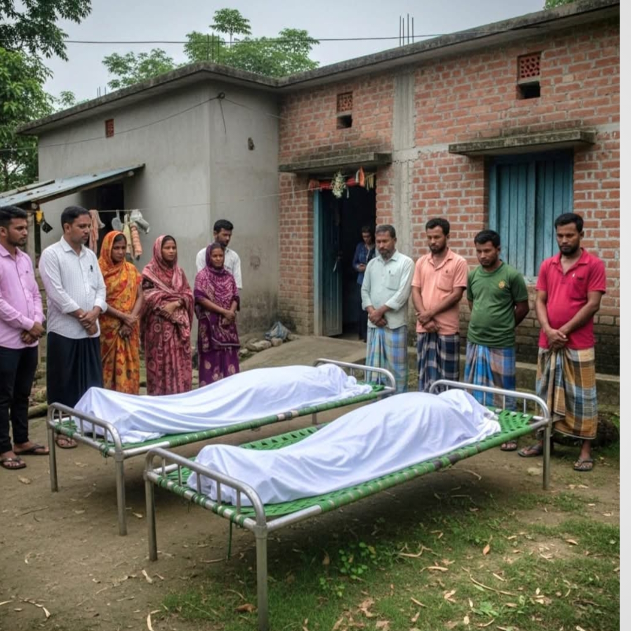 একসঙ্গে জীবন, একসঙ্গে বিদায়: সেনবাগে স্বামী মৃত্যুর ১২ মিনিট পর স্ত্রীর হৃদয়বিদারক মৃত্যু।